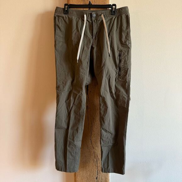 Vuori Mens Ripstop Pants Green DuraTerra Casual Chino Pant - Sz Lg - Picture 1 of 7